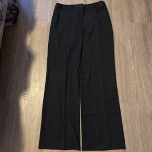 Lafayette 148 Menswear Wool Blend Trouser Pant Size 10 Quiet Luxury Black